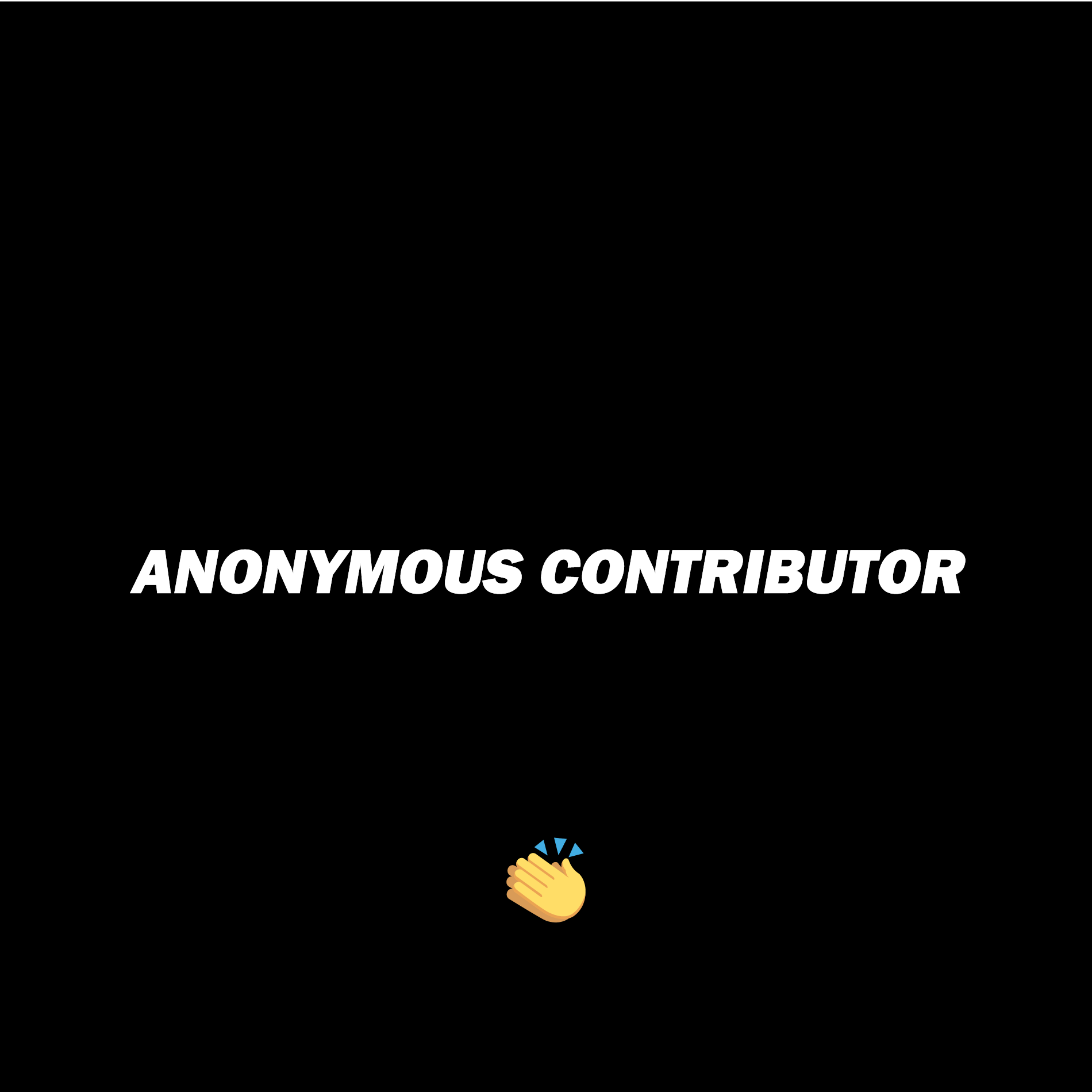 ANONYMOUS CONTRIBUTOR — 匿名サポータープラン