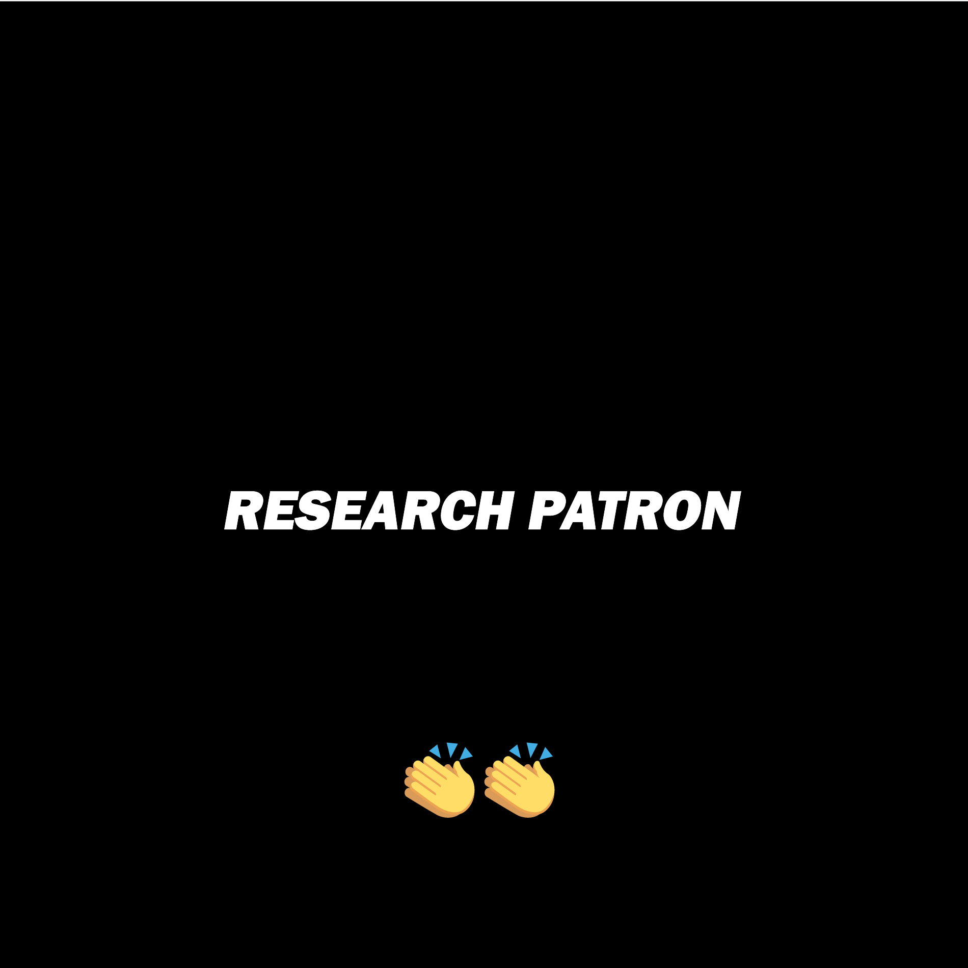 RESEARCH PATRON — 研究パトロンプラン